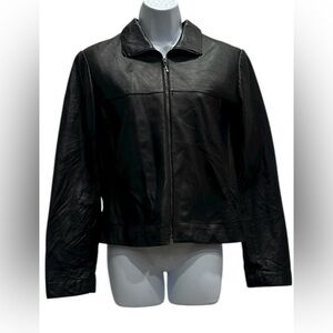 #437 Clothes by Revue Black Leather Jacket for Women